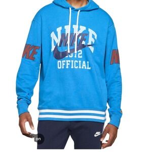 Nike Mens Sportswear Official 1972 Hoodie Blue DD6168-435 Medium NWT